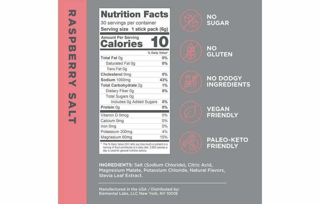 PARTS LMNT Electrolytes Recharge 30 Pack Box 16 PARTS LMNT Electrolytes Recharge 30 Pack Box