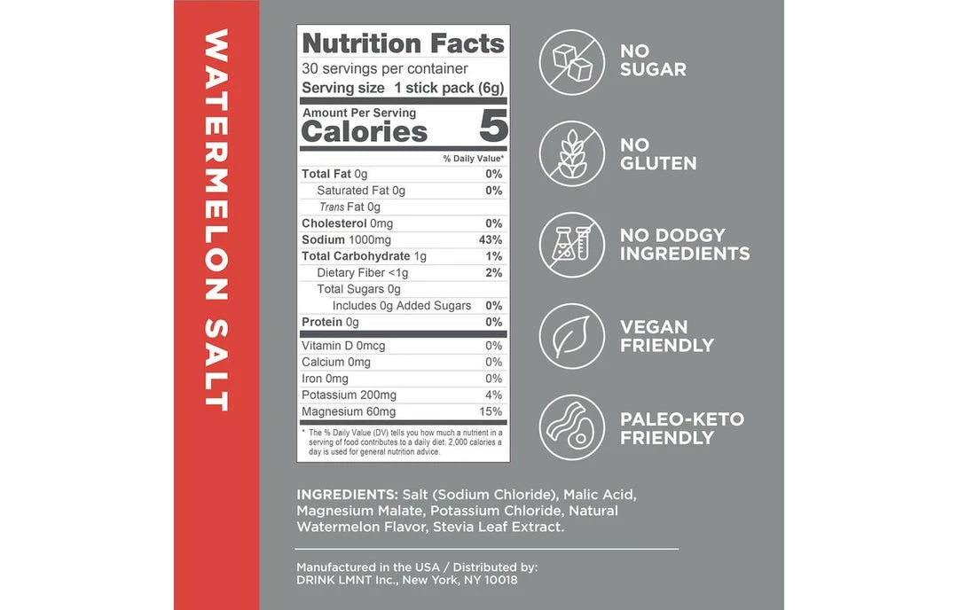 PARTS LMNT Electrolytes Recharge 30 Pack Box 17 PARTS LMNT Electrolytes Recharge 30 Pack Box