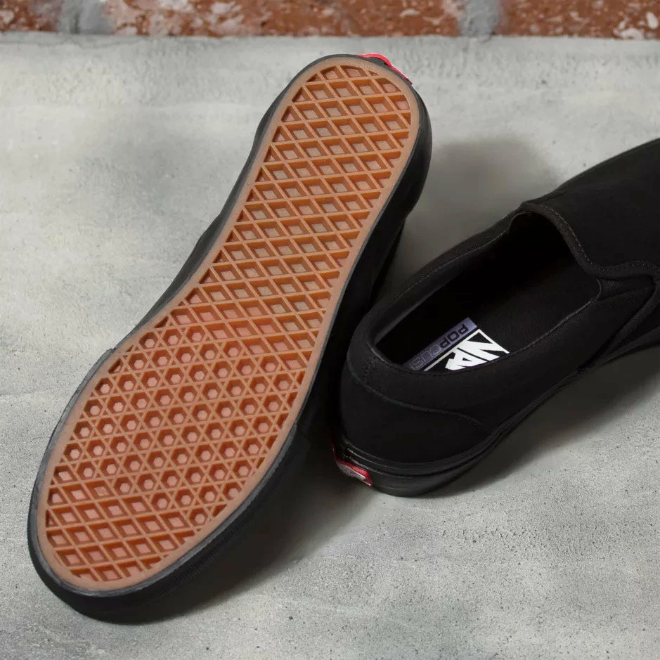 Vans Skate Slip On Shoes - Black/Black 5 Vans Skate Slip On Shoes - Black/Black