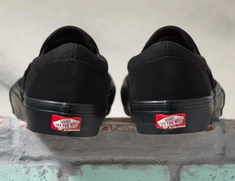 Vans Skate Slip On Shoes - Black/Black 6 Vans Skate Slip On Shoes - Black/Black